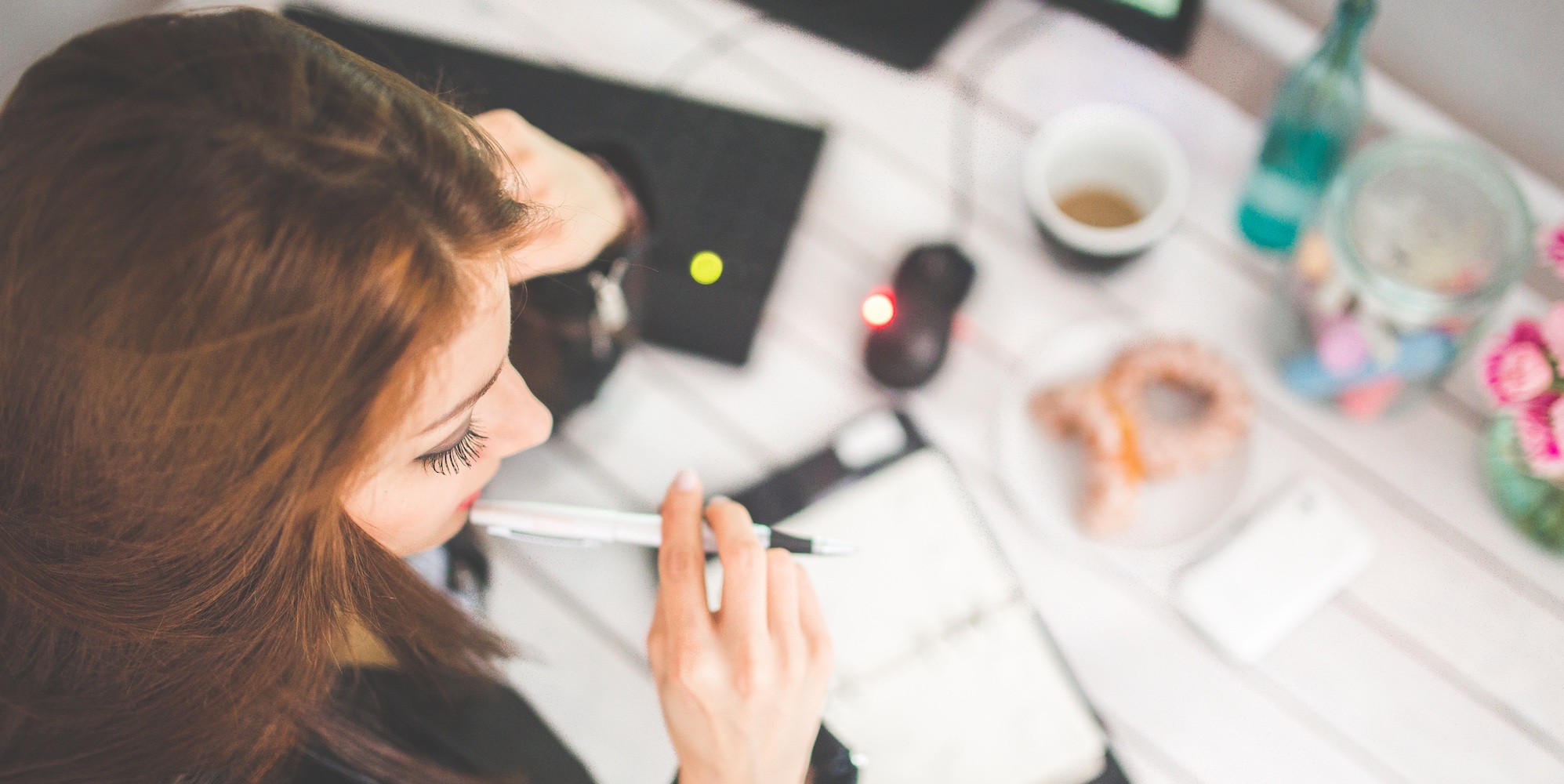 woman thinking to retrain her brain